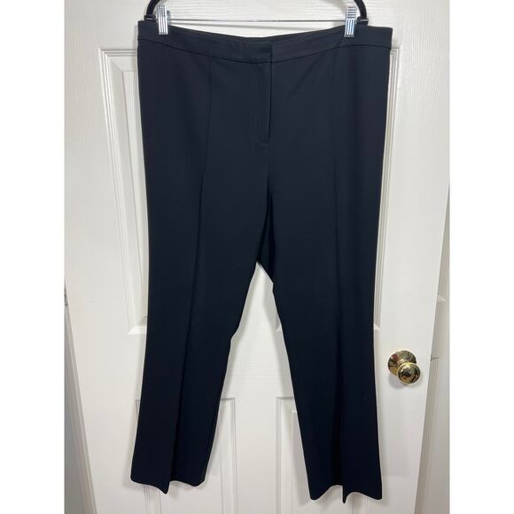 St. John Couture Dress Pants Straight Leg High Rise Black Women's 16 - Picture 1 of 6